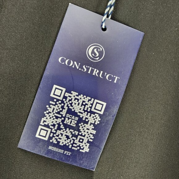 Construct Pants Mens 34x30 Black Stretch Mid Rise Dress *NWT* - Picture 2 of 15